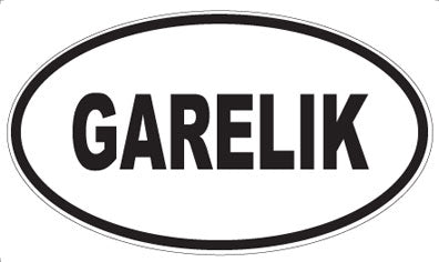 GARELIK - Oval Sticker