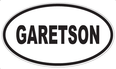 GARETSON - Oval Sticker