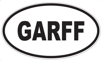 GARFF - Oval Sticker
