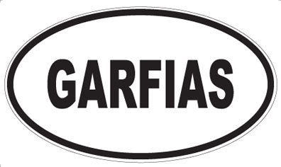 GARFIAS - Oval Magnet