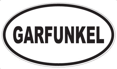 GARFUNKEL - Oval Magnet