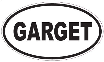 GARGET - Oval Sticker