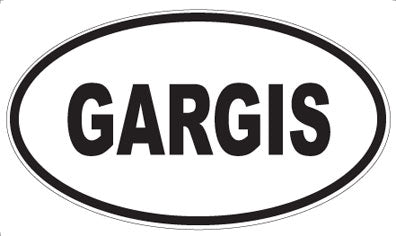 GARGIS - Oval Sticker