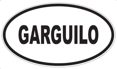 GARGUILO - Oval Sticker