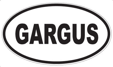 GARGUS - Oval Sticker