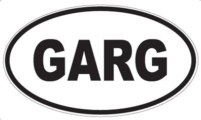 GARG - Oval Magnet