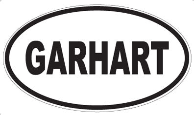 GARHART - Oval Magnet