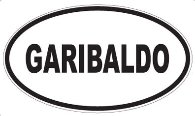 GARIBALDO - Oval Sticker