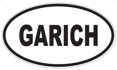 GARICH - Oval Sticker