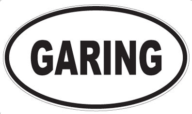 GARING - Oval Magnet
