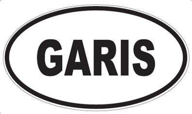 GARIS - Oval Sticker