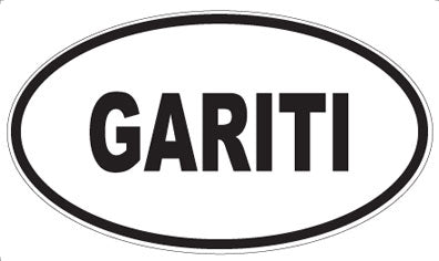 GARITI - Oval Sticker