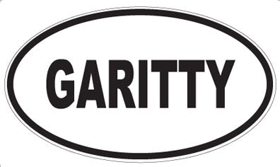 GARITTY - Oval Sticker