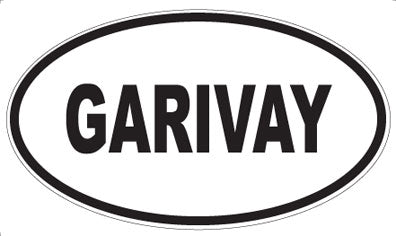 GARIVAY - Oval Sticker