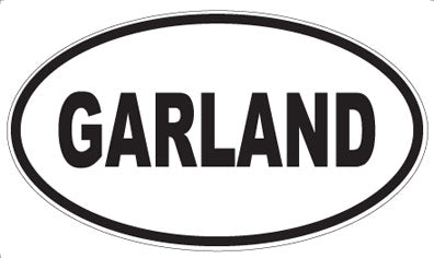 GARLAND - Oval Sticker
