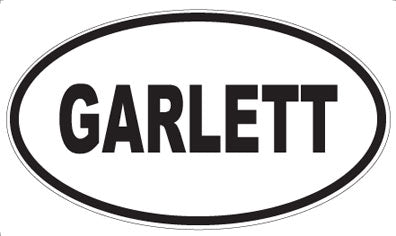 GARLETT - Oval Sticker