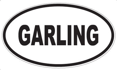 GARLING - Oval Sticker