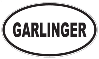GARLINGER - Oval Magnet