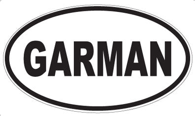 GARMAN - Oval Sticker