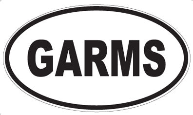 GARMS - Oval Magnet