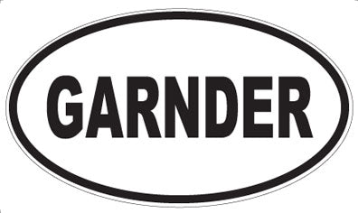 GARNDER - Oval Magnet