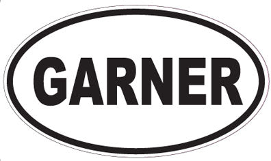 GARNER - Oval Sticker