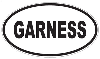 GARNESS - Oval Magnet