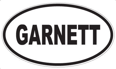 GARNETT - Oval Sticker