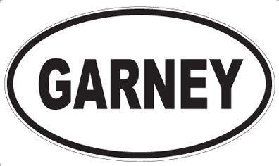 GARNEY - Oval Sticker