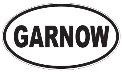 GARNOW - Oval Sticker