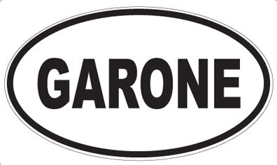 GARONE - Oval Sticker