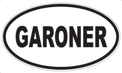 GARONER - Oval Magnet