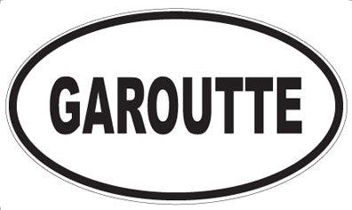 GAROUTTE - Oval Sticker