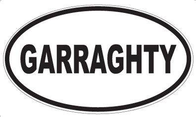 GARRAGHTY - Oval Magnet