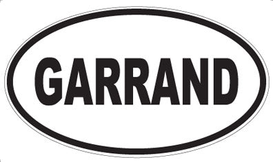 GARRAND - Oval Sticker
