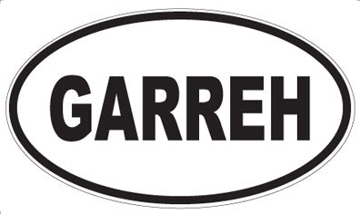 GARREH - Oval Sticker