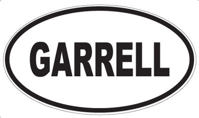 GARRELL - Oval Magnet
