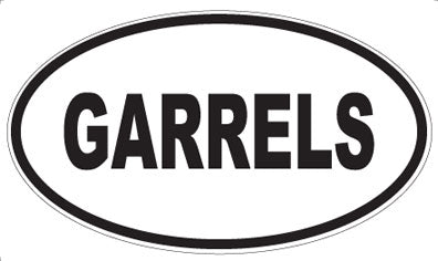 GARRELS - Oval Sticker