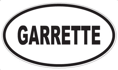 GARRETTE - Oval Magnet