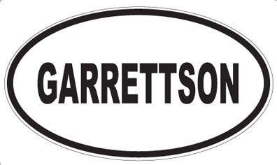 GARRETTSON - Oval Sticker