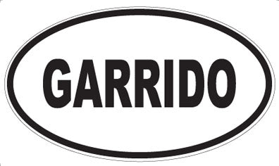 GARRIDO - Oval Sticker