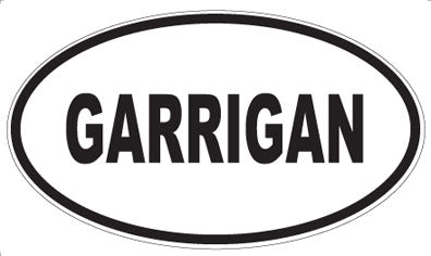 GARRIGAN - Oval Magnet