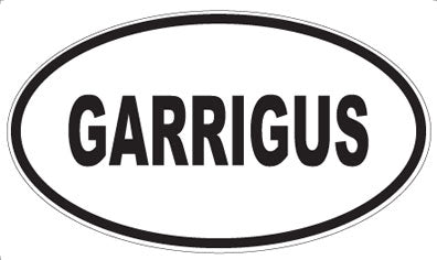 GARRIGUS - Oval Sticker