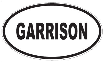 GARRISON - Oval Magnet