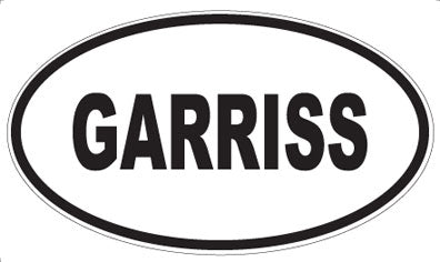 GARRISS - Oval Sticker