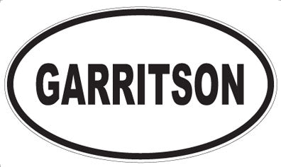 GARRITSON - Oval Sticker