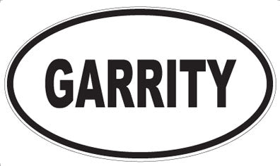 GARRITY - Oval Sticker
