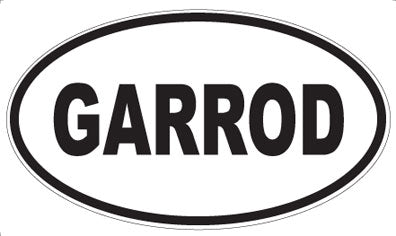 GARROD - Oval Sticker