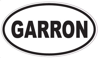 GARRON - Oval Sticker