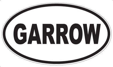 GARROW - Oval Sticker